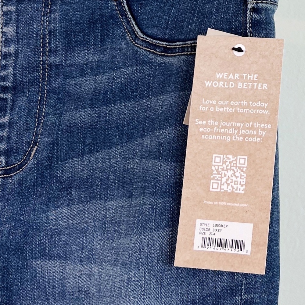 NWT Liverpool Jeans Co Chloe Pull On Bermuda Shorts Eco Bixby Wash - Picture 6 of 9